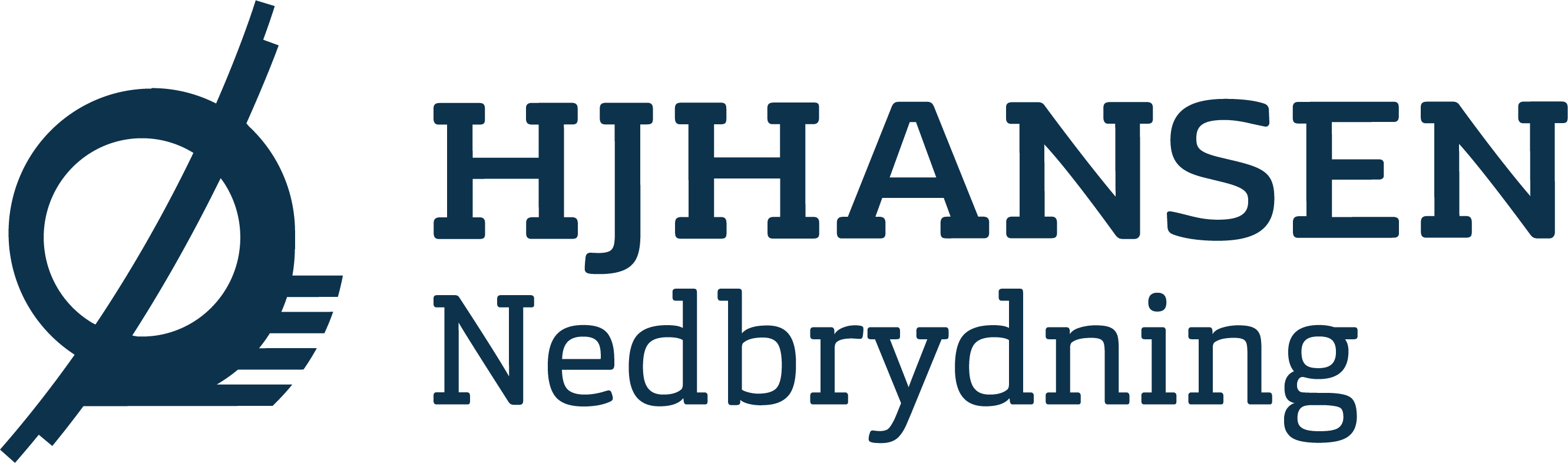 HJHansens Nedbrydnings logo i blå