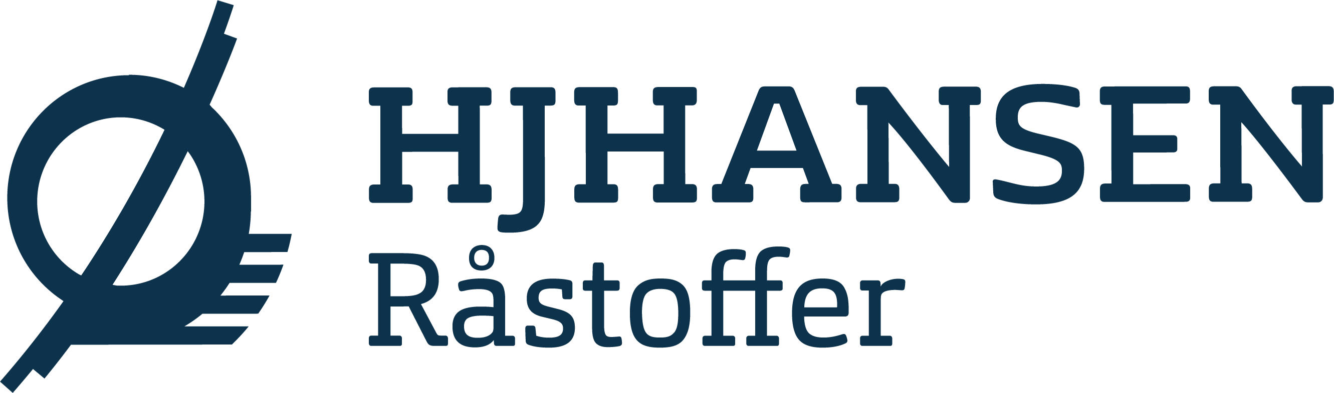 HJHansens Råstoffer logo i blå