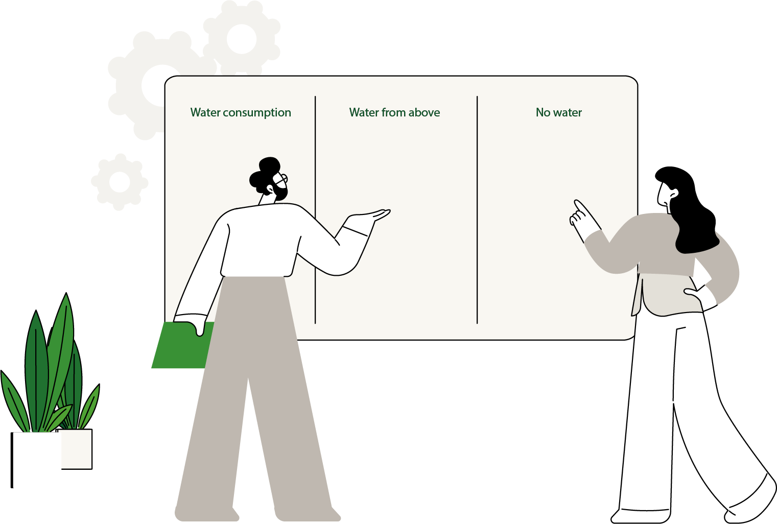 water-illustration-engelsk illustration regarding environment in ESG concerning water consumption and pollution