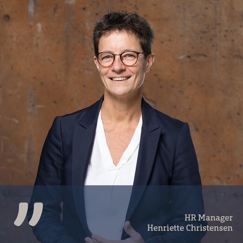 Henriette-en Portrait picture of HJHansen's HR Manager, Henriette.