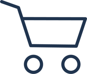 Indkøb _ Purchase_blå-streg indkøbsvogn ikon