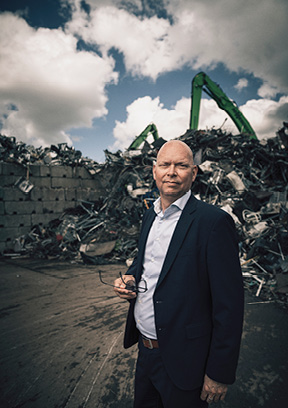 Mogens Bach Christensen, administrerende direktør for HJHansen Recycling Group