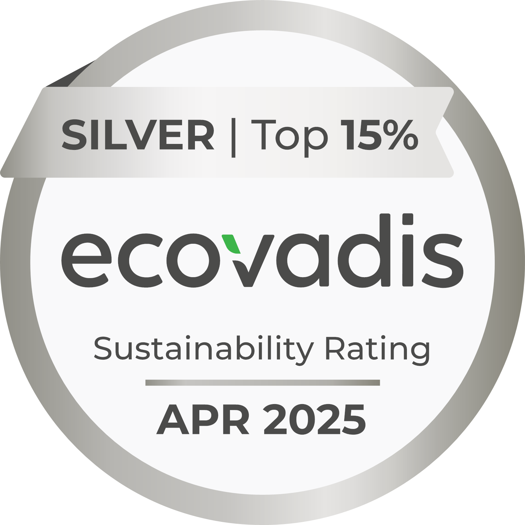 Ecovadis-Siver-2025 HJHansen Recycling Group har i 2025 kvalificerede sig til "silver" i Ecovadis vurderingen.