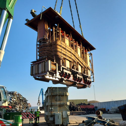 Transformer der flyttes